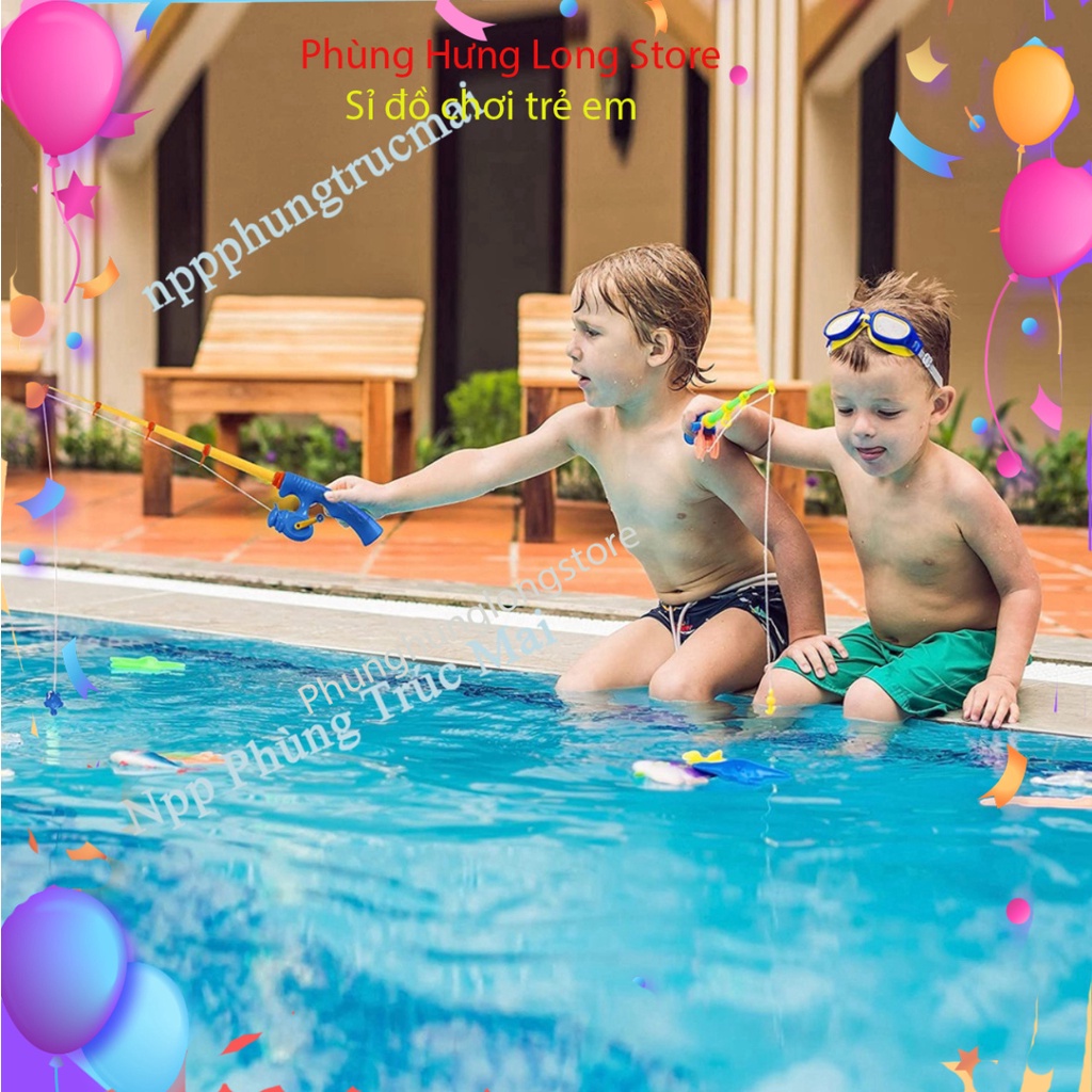 Cần câu cá nhựa nam châm cao cấp cho khu vui chơi giải trí trẻ em và các trường mầm non