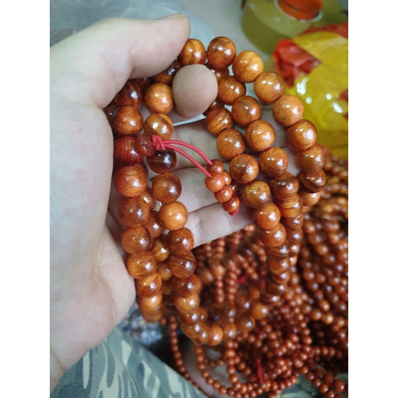 Tràng 108 hạt huyết long thấu quang 6li, 8li, 10li, 12li