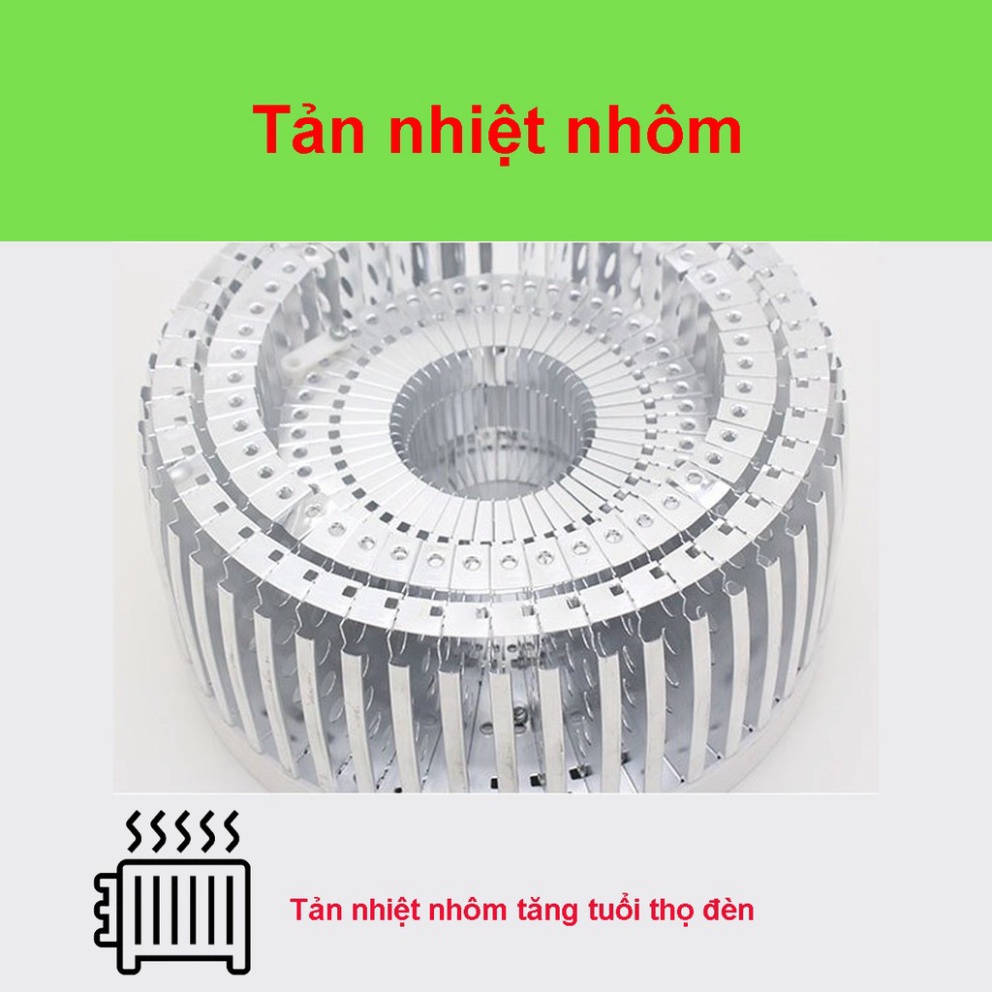 Bóng đèn Led Bulb 50w, 80w, 100w, 150w đủ công suất, đui E27, tản nhiệt nhôm, ánh sáng trắng, dùng cho chụp ảnh, live st