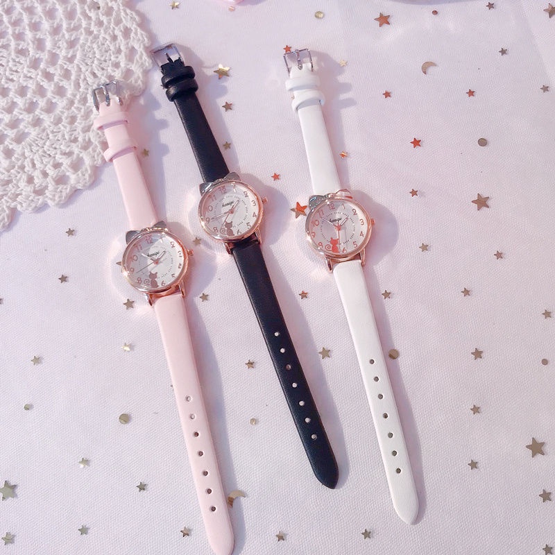 Đồng Hồ Điện Tử Và Chống Rơi Họa Tiết Hoạt Hình Dễ Thương Cho Bé Gái