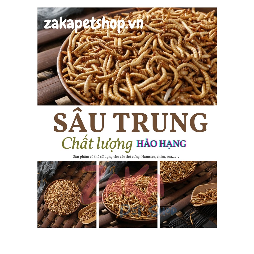 Sâu gạo rang bơ - Hamster, nhím, sóc 25g