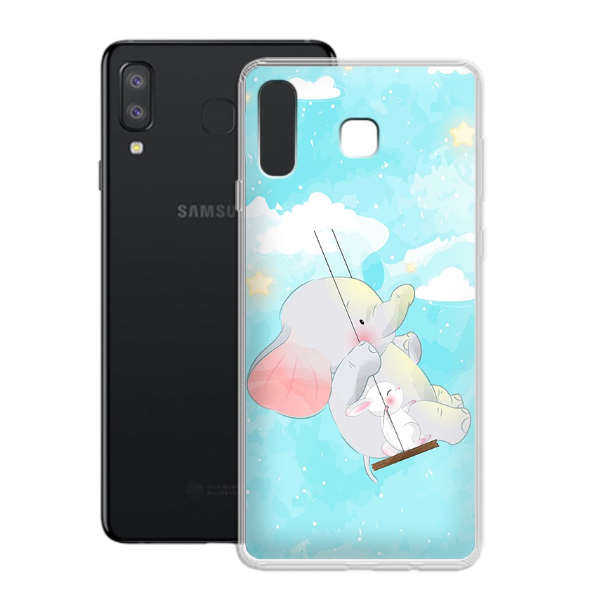 Ốp lưng Samsung Galaxy A8 star in họa tiết anime chibi dễ thương - 01033 Silicone Dẻo