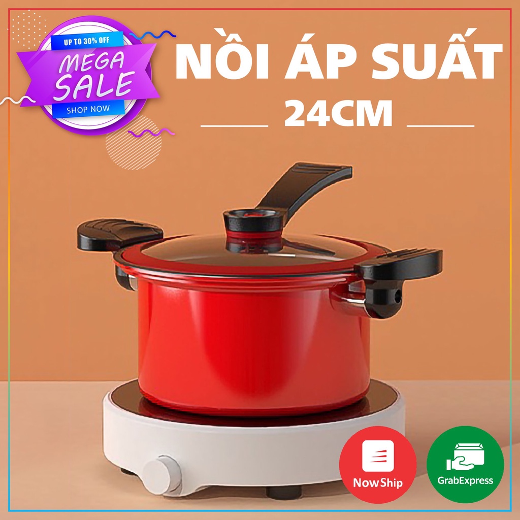 Nồi áp suất, Nồi Hầm Siêu Tốc đa năng size 24cm