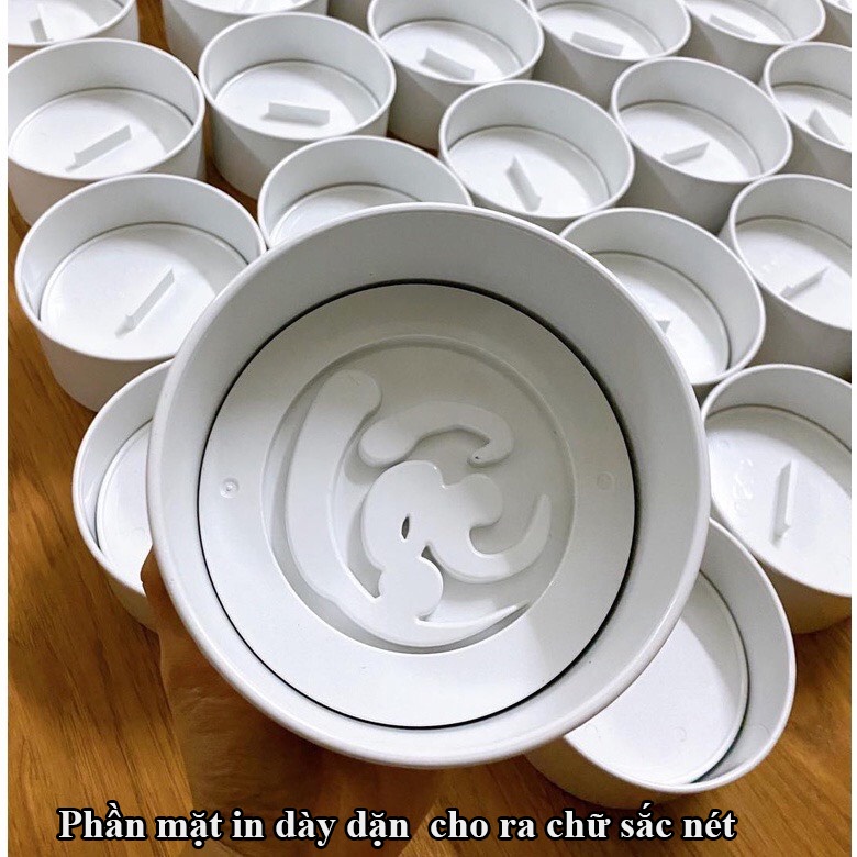 Khuôn xôi Phúc Lộc Thọ, Khuôn xôi ngũ sắc đẹp Mẫu mới kích thước 12x7cm Nhựa chịu lực cao cấp