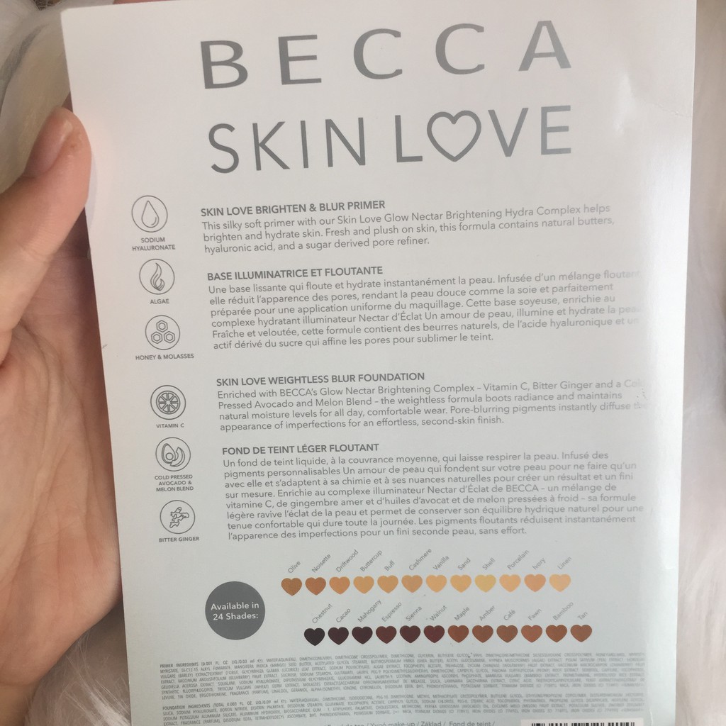 Sample kem nền Becca Skin Love/ Becca Ultimate Coverage 24 Hour Foundation