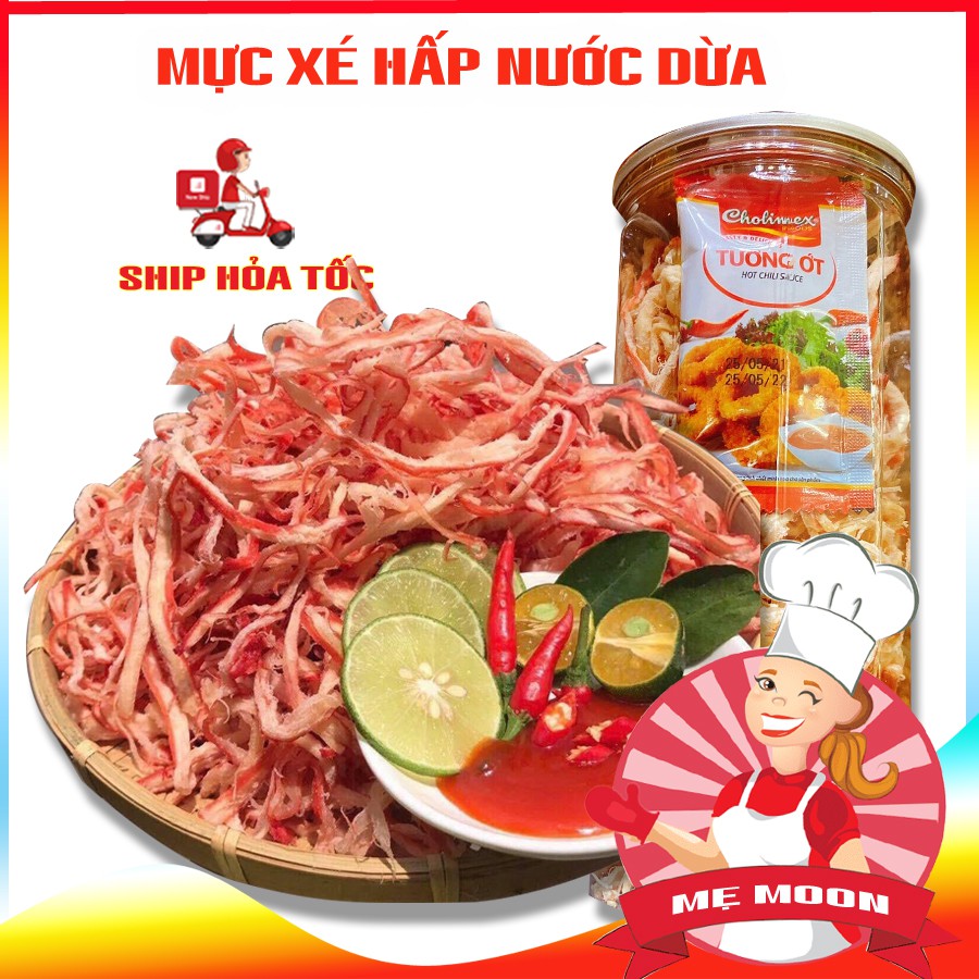 Mực Khô Xé Sợi Hấp Nước Dừa Ngon Hảo Hạng (Hộp 250g) Khô Mực Xé Sợi Đặc Sản Nha Trang - Đồ ăn vặt - Bếp mẹ Moon | BigBuy360 - bigbuy360.vn