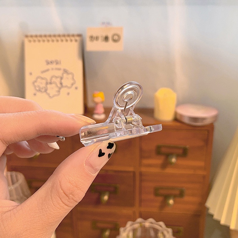 Set 2 kẹp tài liệu bằng acrylic trong suốt có thể tái sử dụng