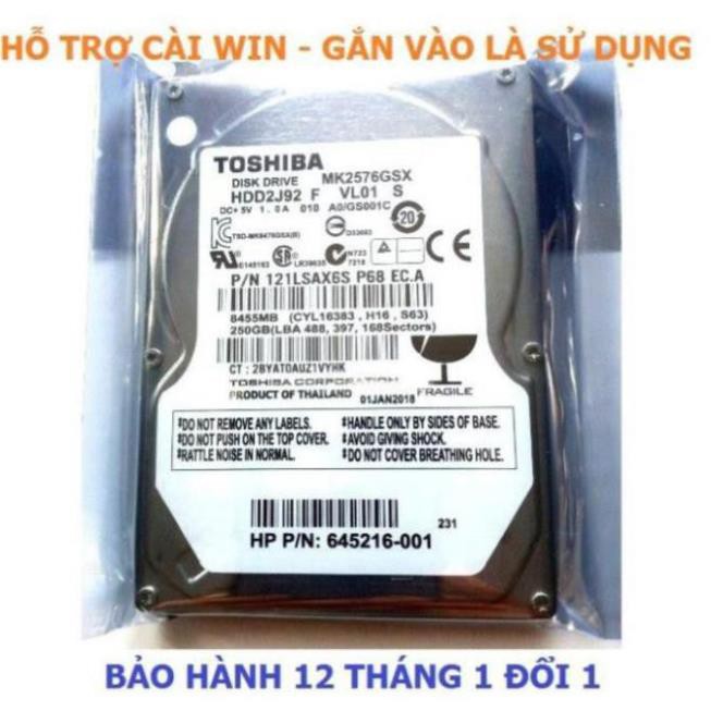 Ổ cứng hdd laptop 2.5 " cũ tháo máy bh 12 tháng 500GB,320GB,250GB,160GB,120GB