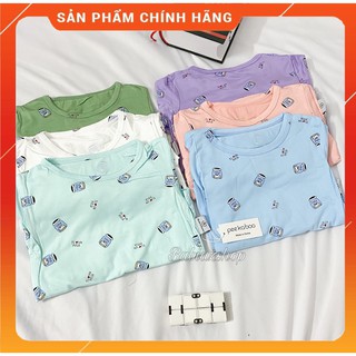[SỈ] Bộ dài tay Peekaboo thun lạnh hình lọ sữa cho bé trai/gái
