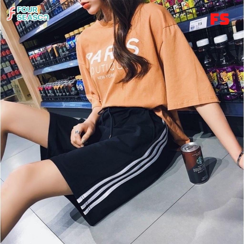 Quần short 3 sọc thể thao BS01 4S nam nữ street style phong cách ulzzang Hàn Quốc chất nỉ