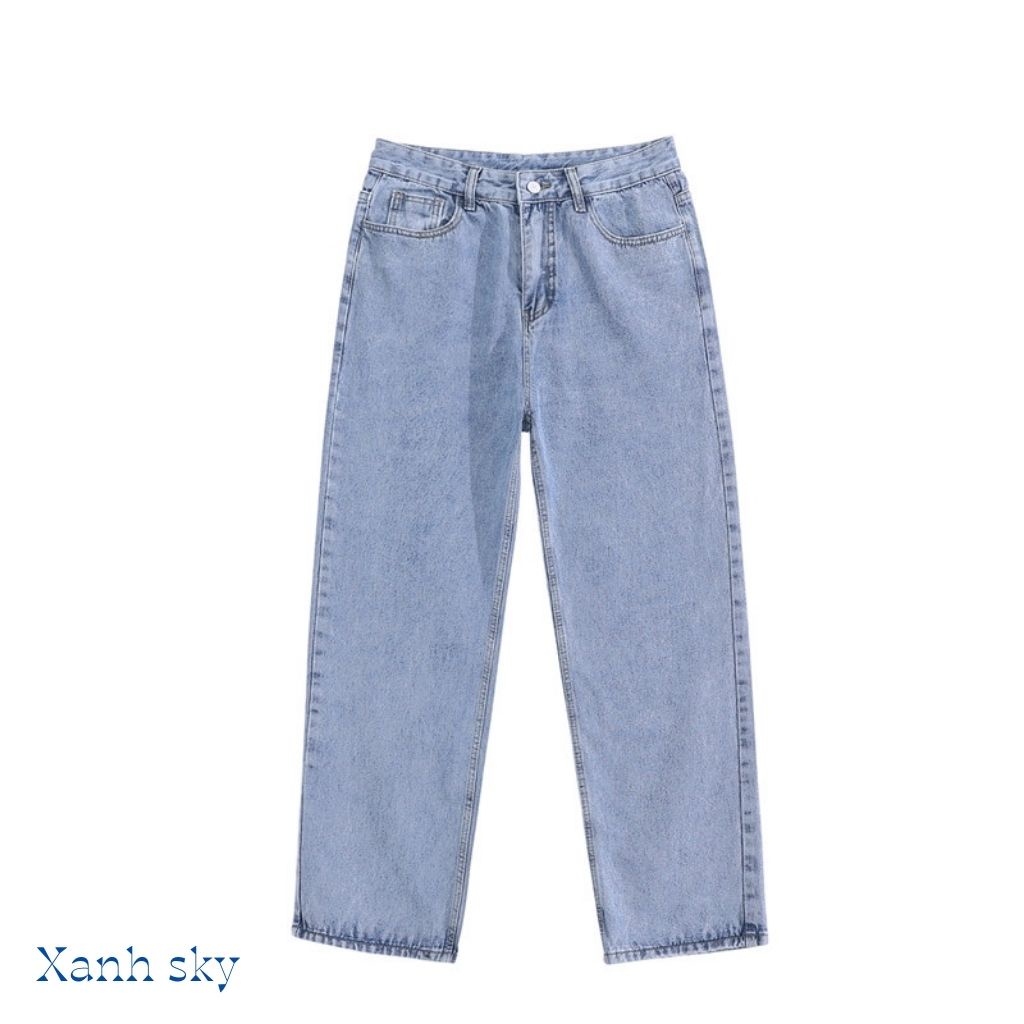 Quần jean nam Baggy phom suông rộng, quần bò nam ống đứng hottrend hàn quốc 2025 | BigBuy360 - bigbuy360.vn