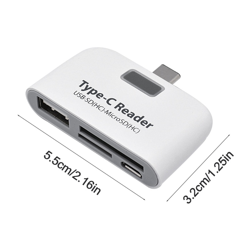 Đầu Đọc Thẻ Nhớ Usb 3.1 Type C Chuyển Đổi Usb-C Sang Usb 2.0 / Sd / Microsd / Tf Otg