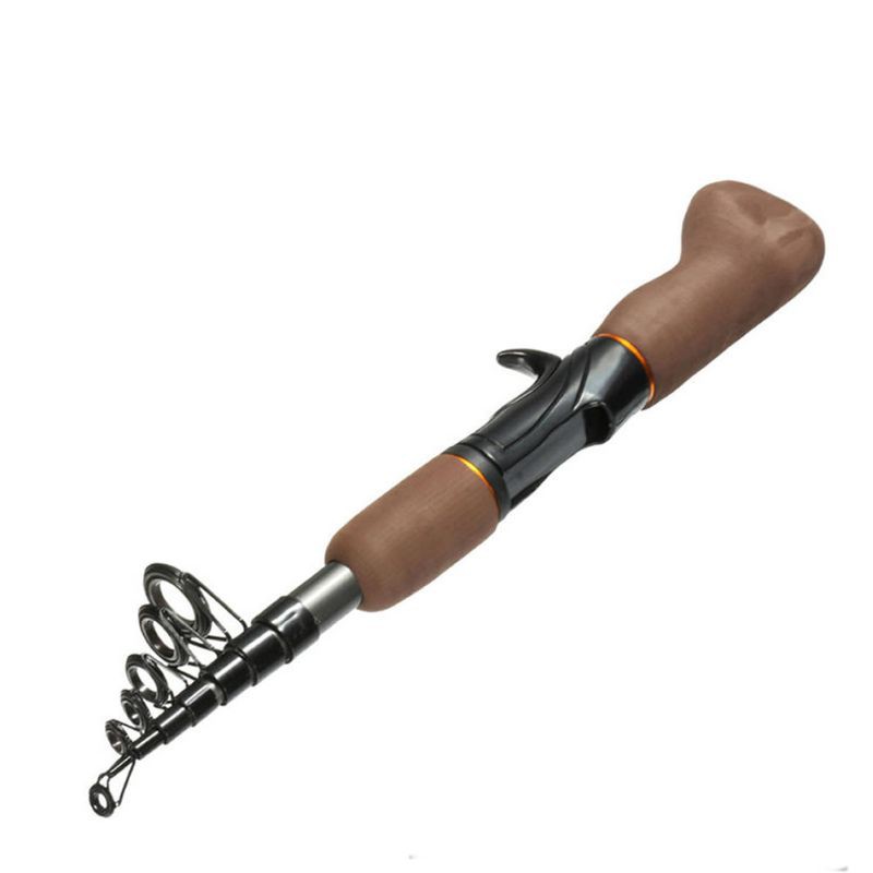 Cần câu cá cầm tay sợi cacbon tiện lợi khi đi du lịch/ bãi đá biển