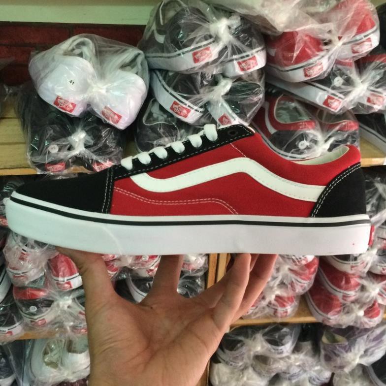 [Chan CR2 Store] Giày Vans old skool đen đỏ