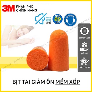 Nút bịt tai chống ồn đi ngủ, đi tàu xe 3M 1100 tiện dụng (loại không dây) Sản phẩm chính hãng 3M nhập khẩu