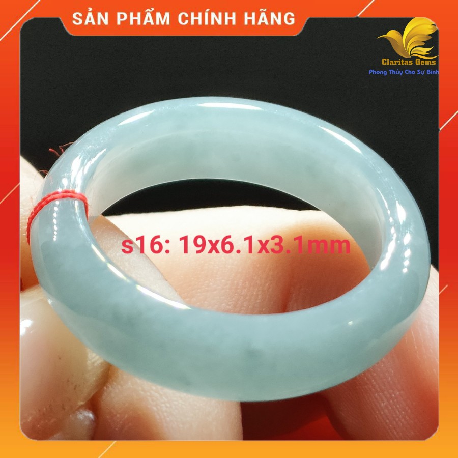 [ẢNH THẬT] PHONG THUY NHẪN NGOC NI 19MM CAM_THACH_ JADEITE LOẠI A KHONG_XU_LY (09-16)