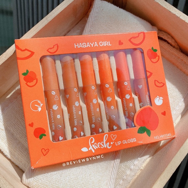 Set 6 son kem hasaya peach girl thái lan