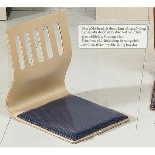 Ghế gỗ bệt bảo vệ cột sống kiểu Nhật