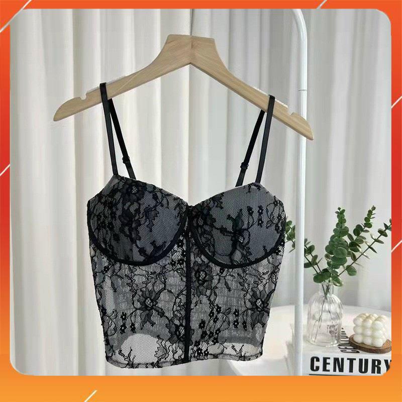 Áo bra ren cao cấp 2 dây định hình lưng thun co giãn thoải mái sang chảnh sexy