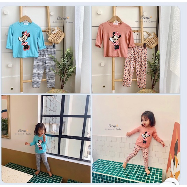 Bộ Beemo dài tay cho bé gái