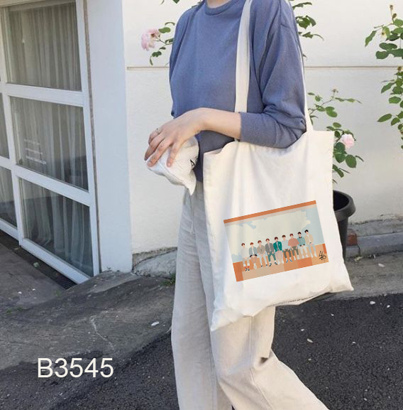 NCT DREAM KPOP NCT Shoulder Bag Korean Cute Canvas Bag Students Carry Book Totes Handbag