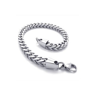 ☀Jewelry Men's Bracelet, Stainless Steel, Silver