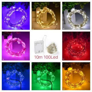 Dây đèn led đom đóm Fairy light 10m sử dụng pin AA/CR2032