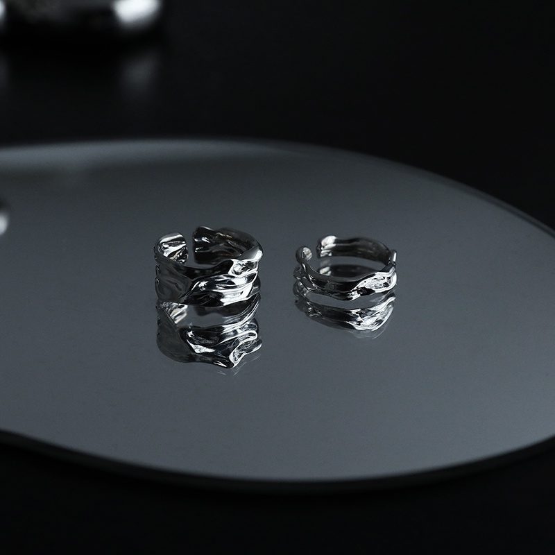 Nhẫn Hở Bằng Kim Loại Phong Cách hip hop Thời Trang Cá Tính