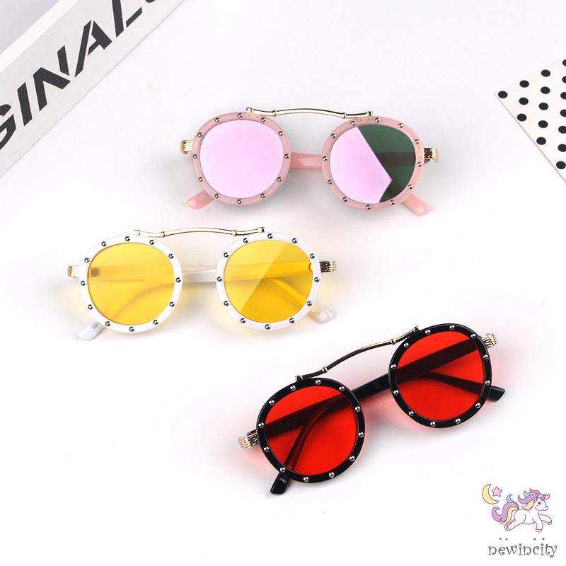 Kính mát phong cách Retro chống tia UV độc đáo cho bé