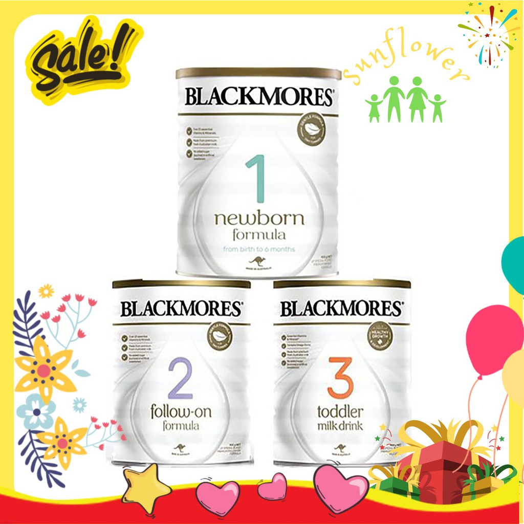 Sữa Blackmores 900gr đủ 3 số 1,2,3 ÚC
