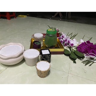 cỏ bột cỏ sợi trang trí
