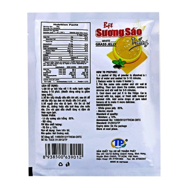 Sương sáo trắng Thuận Phát 50gr