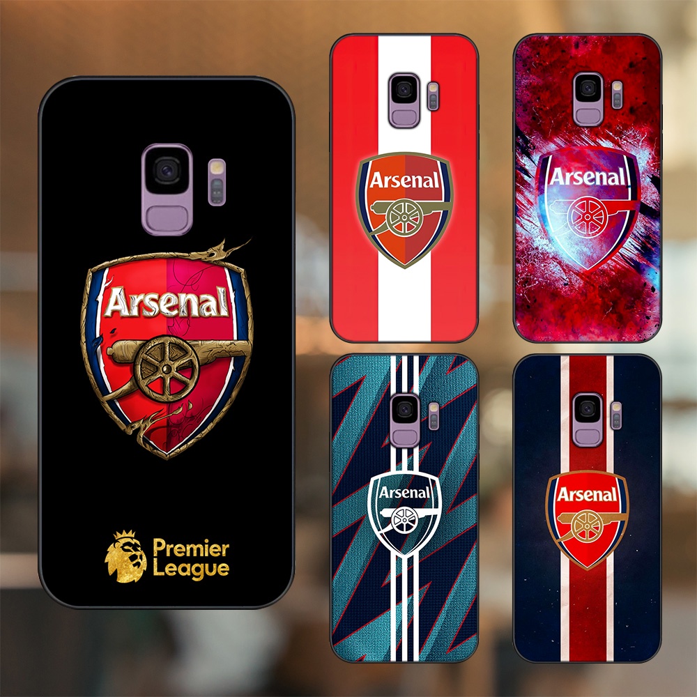 Ốp lưng Samsung S9 viền đen in hình Arsenal FC