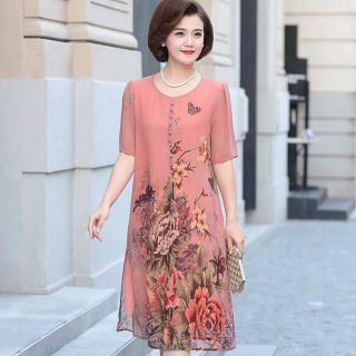 Đầm trung niên suông đẹp 2019