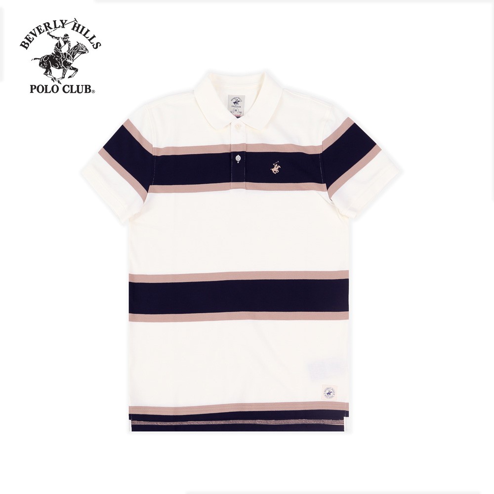 Beverly Hills Polo Club - Áo polo Ngắn tay Nam Regularfit Trắng WH- BHPC PMRSS20TL063