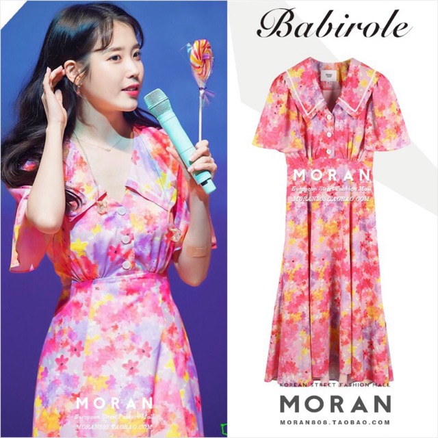 Đầm maxi hoa nổi ulzzang