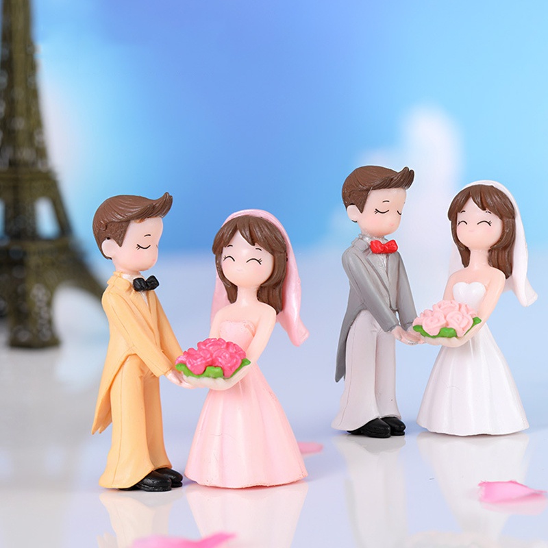 Set 2 Mô Hình Cặp Đôi Xinh Xắn Dùng Để Trang Trí Tiểu Cảnh
