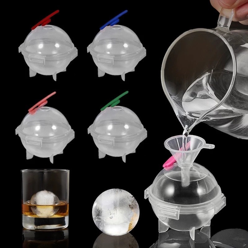 Khuôn Làm Đá Hình Cầu Bằng Nhựa 5.5CM DIY Cho Nhà Bếp/Quán Bar