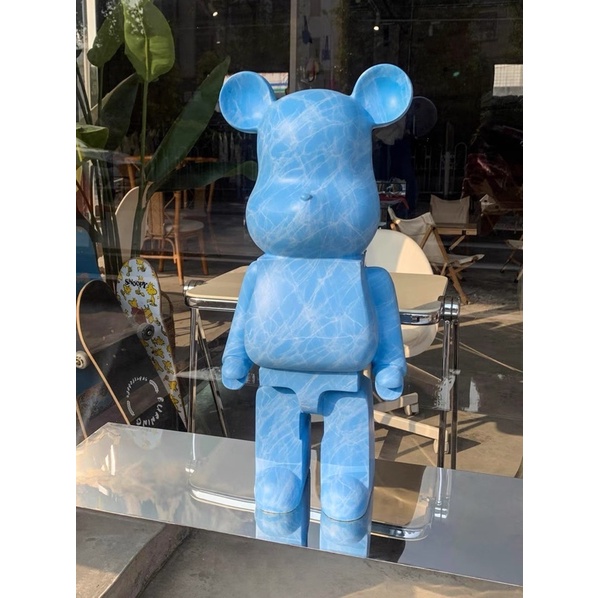 Tượng be@rbrick sóng nước màu pastel sz 80cm