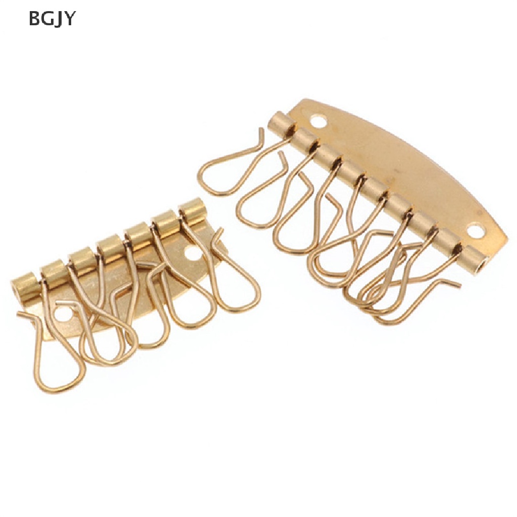 BGJY Brass Metal Key Row Rivet Hook Organizer Holder Leather Craft Key Case Hardware NEW