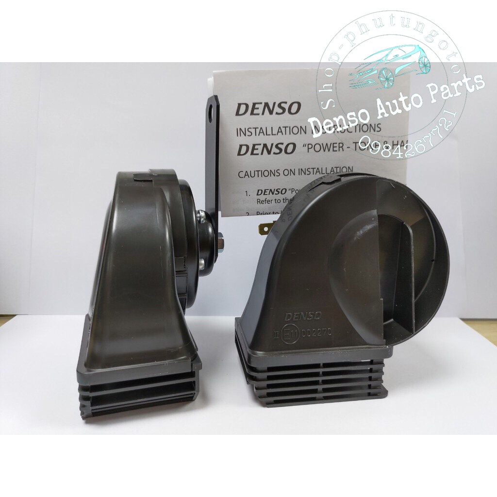 Còi sên - Kèn sò 2 giắc chống nước chính hãng DENSO 12V  - 1 CặP
