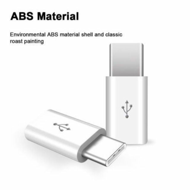 Combo 2 đầu chuyển đổi từ Micro USB sang Type C