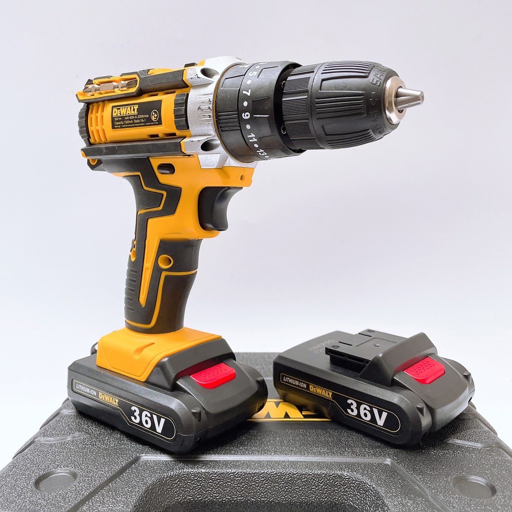 Máy khoan pin dewalt 36V lõi đồng tặng bộ phụ kiện 24 chii tiết