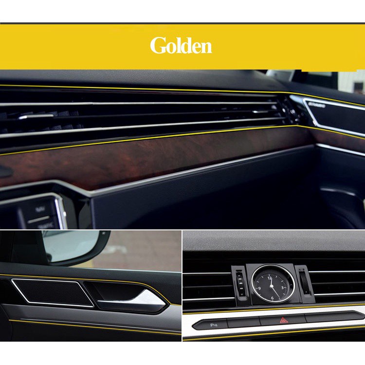 Cuộn Dây Dán Viền Cửa Xe Hơi 5M DIY Có Thể Tháo Rời Tiện Dụng