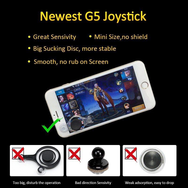 №☽☋Moblie Joystick Siêu Dính 2019 (Trắng) – Cải Tiến Từ Fling Mini - Nút Bấm Chơi Game Dành Cho Thủ Mobile 2