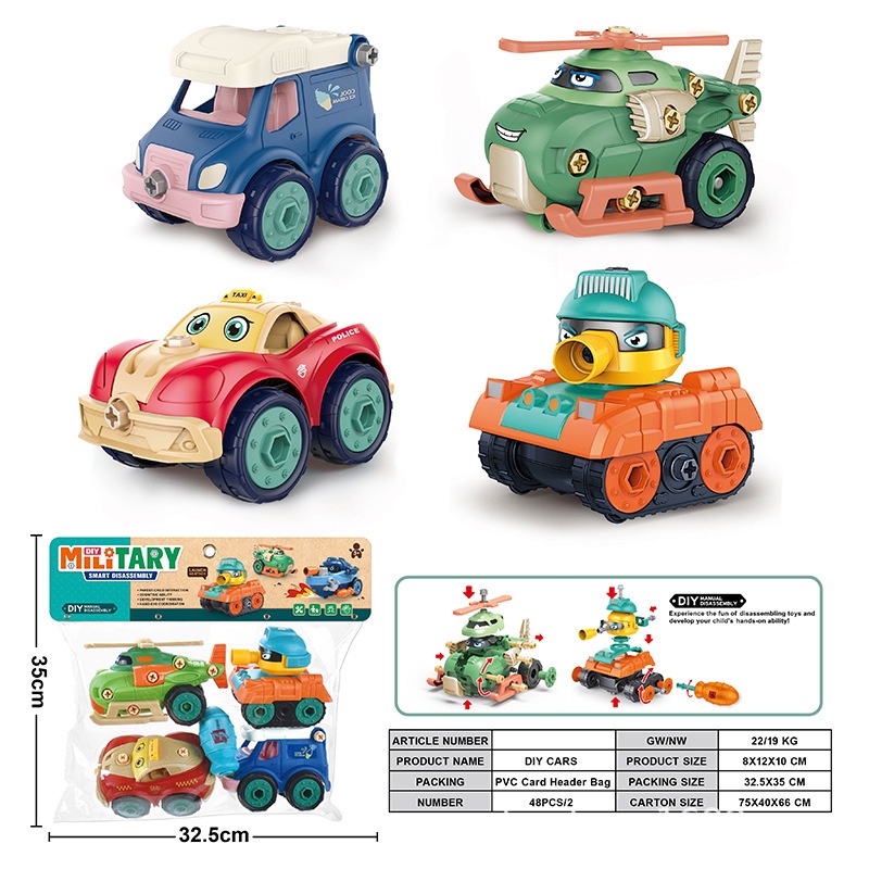 Đồ chơi lắp ráp Zhan Qi Toys mô hình máy bay/ xe tăng độc đáo vui nhộn cho trẻ em DIY