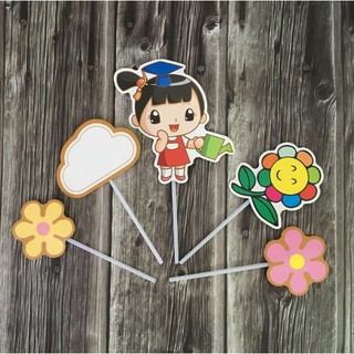 Set que cắm bé gái + hoa