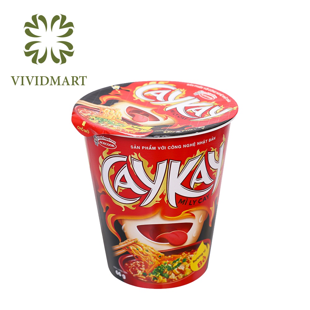 [Toàn quốc] [Ly lẻ] MÌ LY CAYKAY 2 VỊ: CAY BÒ, KAY HẢI SẢN – LY 66G – ACECOOK | BigBuy360 - bigbuy360.vn