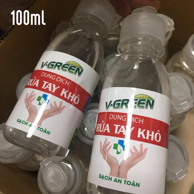 Nước rửa tay khô V green 100ml