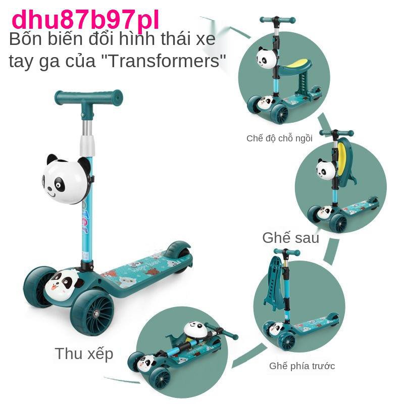 Xe trượt trẻ em 1-3-6 Tuổi 3 -in-One Có thể Ngồi và Người mới bắt đầu Scooter Nam Nữ